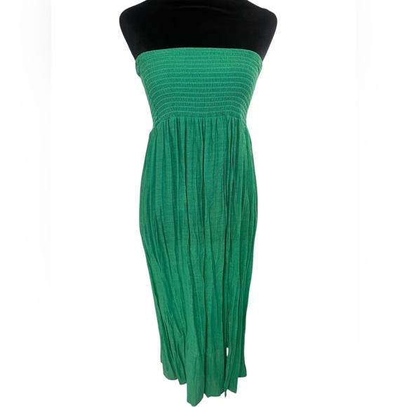 Green Swim Summer Beach Split Thigh Cover Up Skirt,dress - Picture 6 of 9